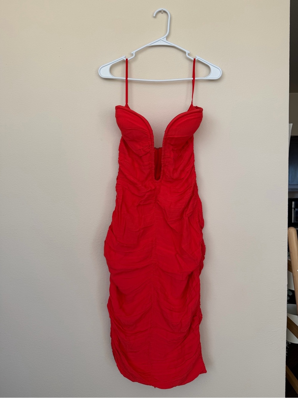 Atoir Red Ruched Dress